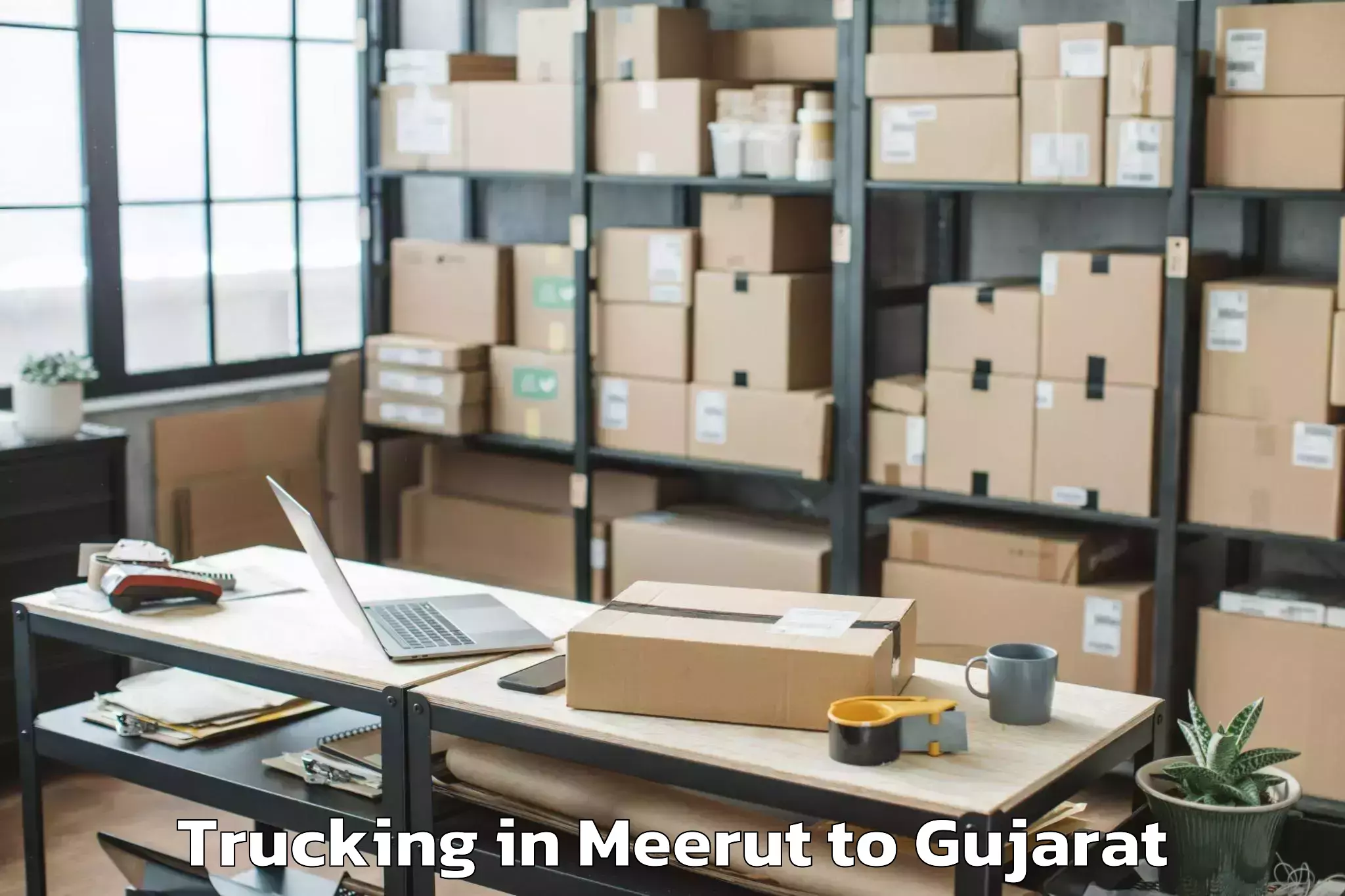 Top Meerut to Dungra Trucking Available